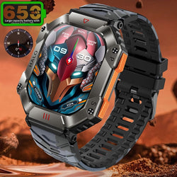 620mAh Large Battery Durable Military Smart Watch Men